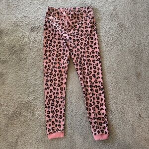 The Upside Pink Leopard Print Leggings size Medium